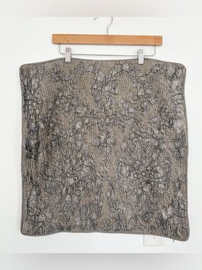 Pottery Barn || Linen Blend Boho Pillow Sham Brown Gray